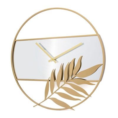 Cambridge Clock In A Mirror Wall Clock
 60X60X4Cm Gold